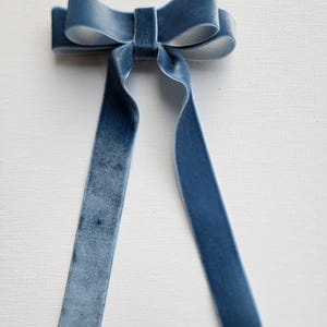 Velvet luxe bow with 7 inch tails-