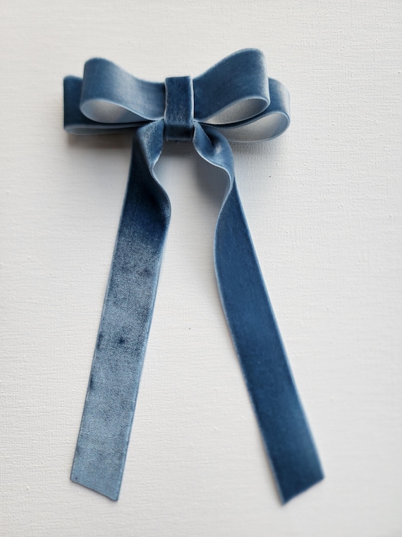 Velvet luxe bow with 7 inch tails-