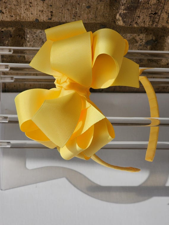 Grosgrain Ribbon Headband: 6-Inch Boutique Hair Bow