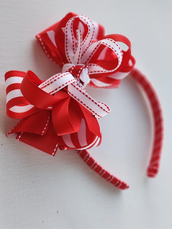Boutique headband with 6 inch four layer bow
