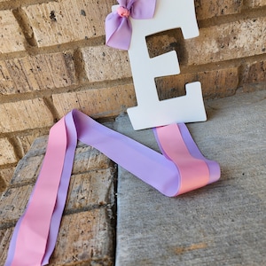 How to Make a Decorative Letter Bow Hanger - The Hair Bow Company -  Boutique Clothes & Bows