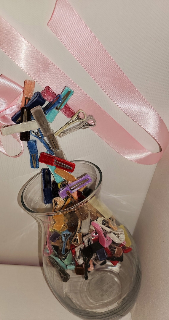 Velvet Hair Clips Set: Assorted Baby Barrettes