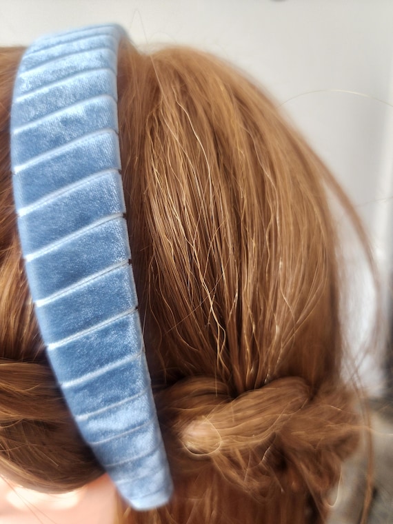 Luxury velvet headband- hand wrapped headband