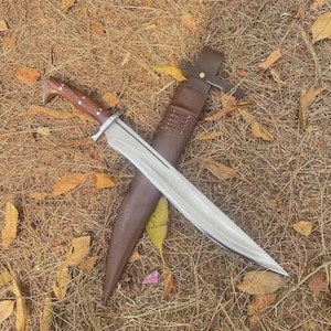 Custom Handmade Carbon Steel Blade Survival Machete Sword| Hunting Sword Camping
