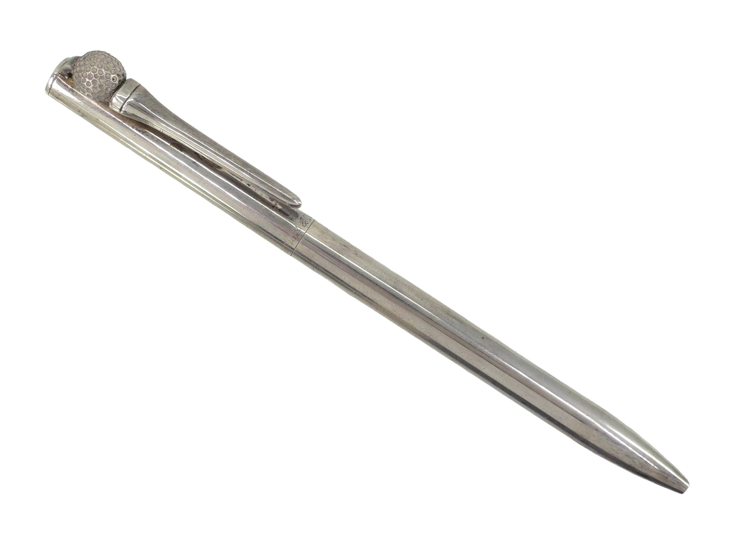 Tiffany Co 925 Sterling Silver Golf Ball & Tee Ballpoint Pen - Etsy