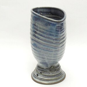 Vintage Signed Carolina Pottery Rustic Raku Glazed Pottery Vase ~ 9 inch