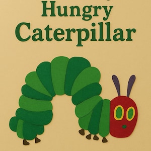 Very Hungry Caterpillar Felt Story- Printable PDF Template for Circle Time