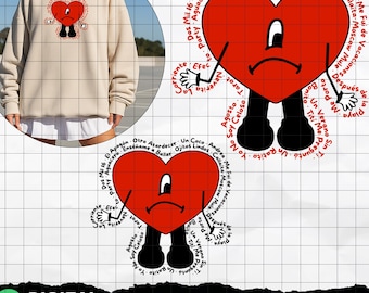 Bad Bunny Inspired SVG PNG, Latin Music Album Style Graphic, Retro Concert Design, Reggaeton Fan Shirt PNG, Digital Download