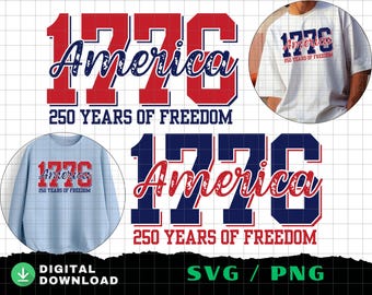 250th Anniversary SVG , Independence Day PNG, Celebrate 250th Anniversary Usa Flag Tee 4th of July, Patriotic Clipart (Digital Download)