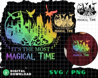 Wizard Castle Book SVG – Magical School Design (Digital Download)