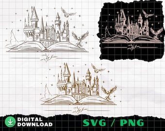 Wizard Book SVG, Magic Inspired SVG, Fantasy Shirt Design, Cricut Silhouette Cut File, Digital Download