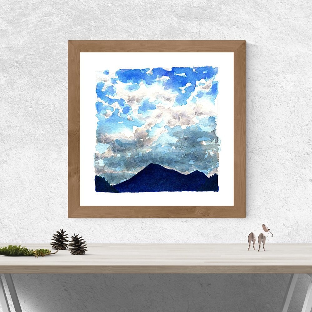 Sky Over Mount Colden Cabin Decor Adirondack High Peak Etsy