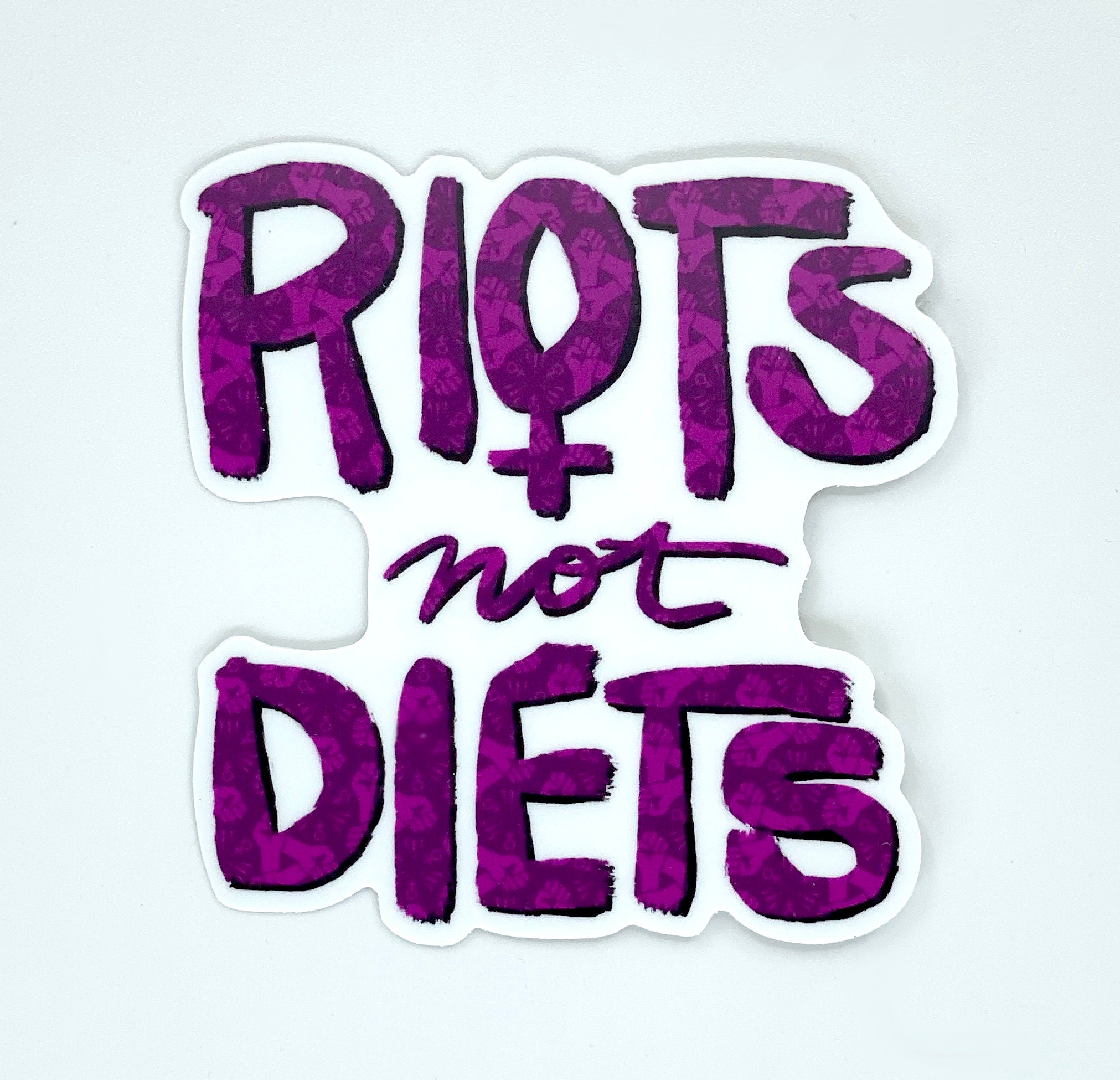 Riots Not Diets Sticker / Feminist LGBTQIA Body Positive - Etsy