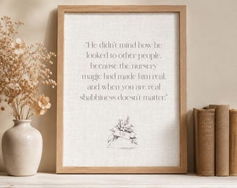 Velveteen Rabbit Quote Print: Classic Children's Book Art (Digital Download) Quote 5