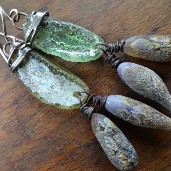 CLEARANCE priced Ancient glass and lavender drops