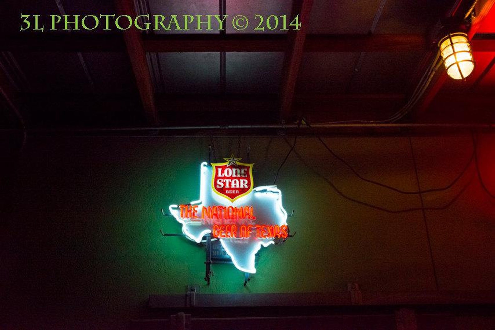 Texas Photography Lone Star Beer Neon Sign Vintage State ...
