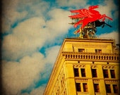 Flying Red Horse Pegasus Dallas Photograph Art Photography Mobil Oil Fine Art Prints