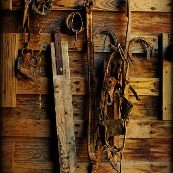 Horse Tack Barn Fine Art Photography Western Rustic Southwestern Home Decor Fine Art Prints