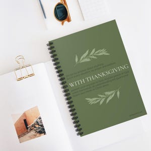 Olive Green Spiral Notebook - Ruled Line for Students, Church-Goers, Creative Souls - Ideal for Class, Bible Study, Journaling,