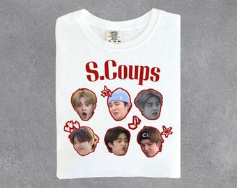S.coups Seventeen Kpop Inspired Vintage Graphic Shirt, S.coups