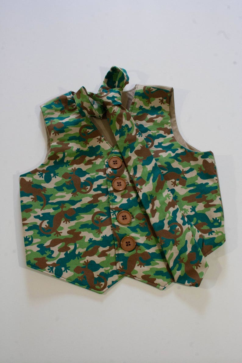 Cute Casual Little Boy Vest ~ Wedding Ring Bearer Vest ~ Formal Dress Vest ~ Fully Lined Waistcoat