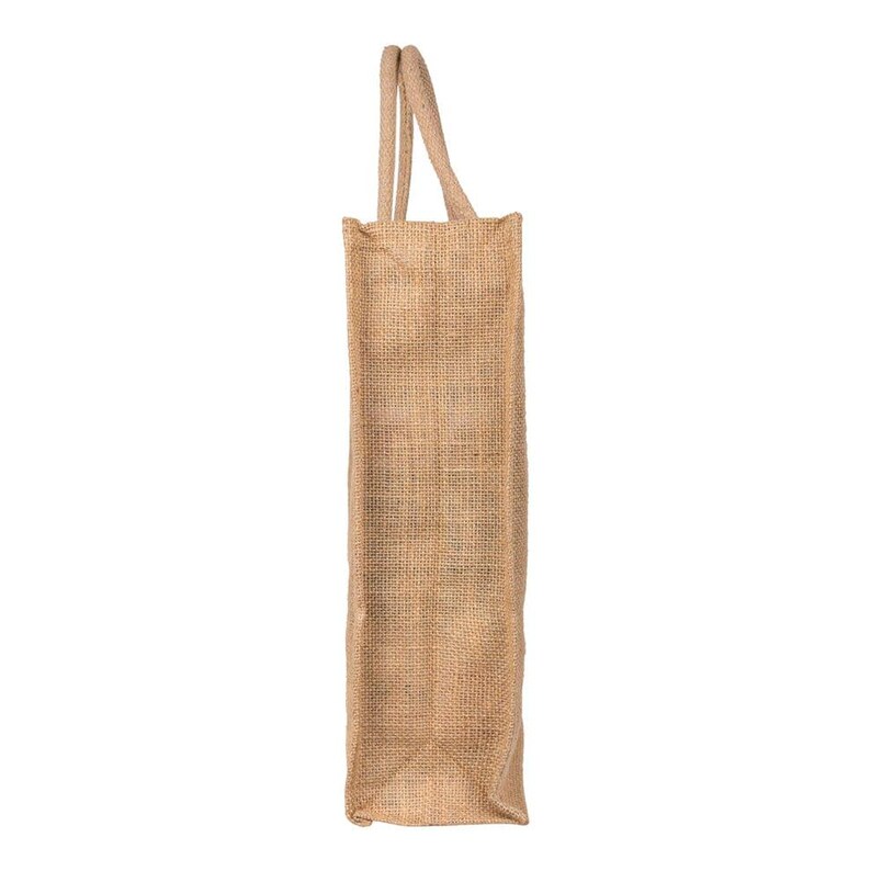 18x16x5 inch Natural Jute With Zip Bag Eco Friendly Shopping, Reusable Grocery, Minimalist Carry image 5