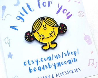 Insignia de esmalte de Little Miss Sunshine - pequeño regalo - eres mi sol