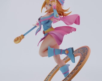 Dark Magician Girl STL – Enchanted Mage Girl Figurine – 3D Printable Model