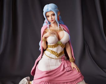 Księżniczka pustyni STL – Figurka Królowej Oazy Fantasy do druku 3D – Pobieranie cyfrowe