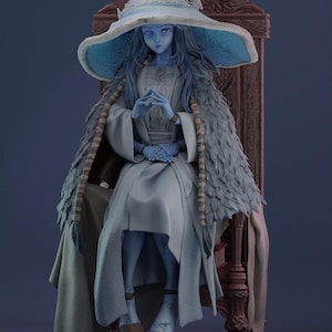 Moon Enchantress STL – Mystic Sorceress Figurine – 3D Printable Model