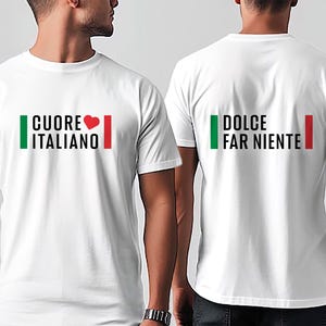 DOLCE FAR NIENTE / T-shirt ou pull recto-verso / Expressions italiennes courantes et gros mots