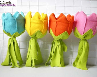 Pink flower sugar glider and rat pouch