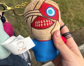 Monster Plush Keychain, Creepy Cute Keychain,  Halloween Gift for Friends