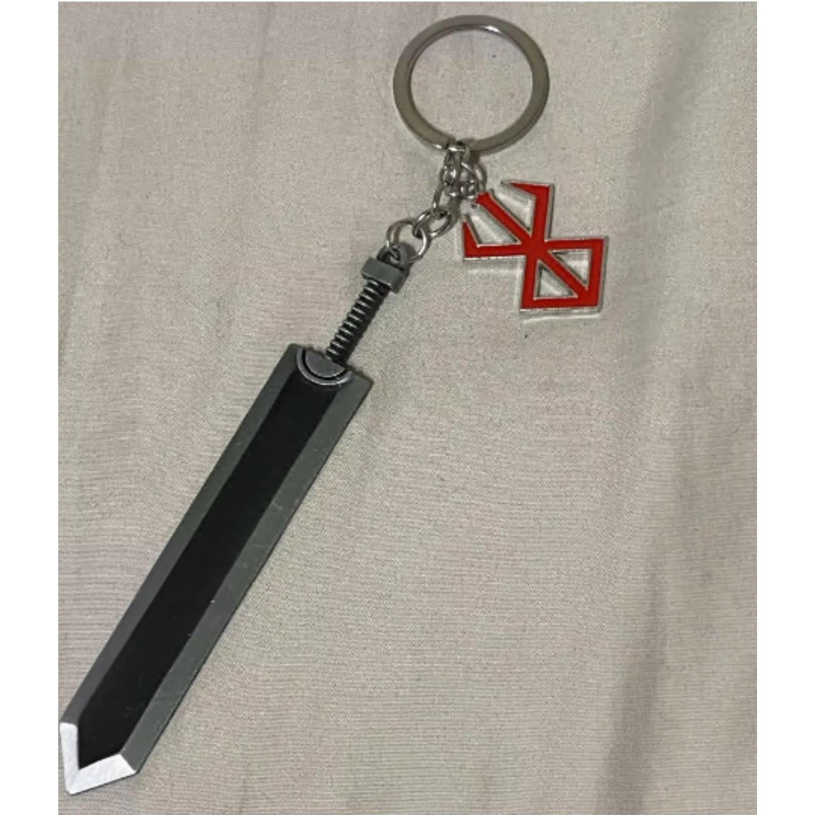 Portachiavi Berserk Anime - Guts E Griffith Cordino Rosso Con Gancio, Cinturino Da Polso, Unisex