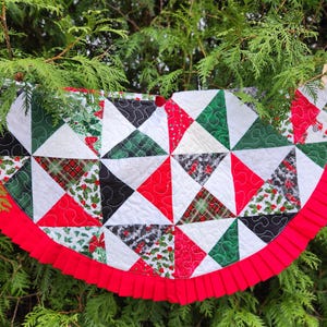 Patchwork  Quilted Tree Skirt 34"  ct1200