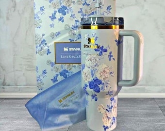 AUTHENTIC NEW Stanley x Love Shack Fancy 40oz tumbler Everblooming Rosettes