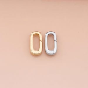 Chiusura ad anello a molla in oro 18 carati placcato con zirconi cubici, connettore per gioielli fai da te, chiusura per la creazione di collane e bracciali