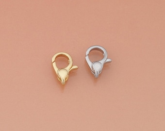 18K ゴールドフィルド長方形ロブスタークラスプ、幾何学的なロブスター