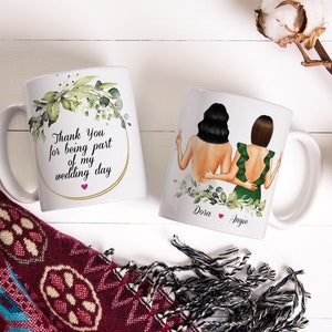 Tasse cadeau de mariée, tasse de fête nuptiale personnalisée, cadeau de proposition de demoiselle dhonneur, cadeau de tasse de meilleur ami, cadeau de matrone dhonneur tasse de demoiselle dhonneur personnalisée image 5