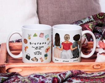 REGALO Amici, Tazza Migliori Amici, Tazza Bestie, Tazza personalizzata di San Valentino, Regalo di Natale personalizzato, Tazza dell'Amicizia, Divertente, Tazza di Natale,