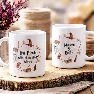 Mug personnalisé amis sorcier personnalisé, mug famille sorcier Noël unique, mug bff, mug de voyage, mug famille personnalisé, mug meilleurs amis