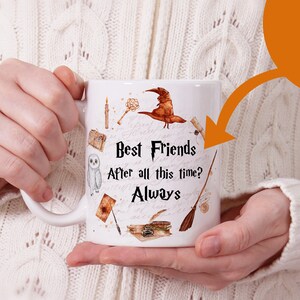Valentine's Day Wizard Personalized Mug for friends girlfriend boyfried, HP mug, Custom wizard mug, best friends mug Magic love image 4