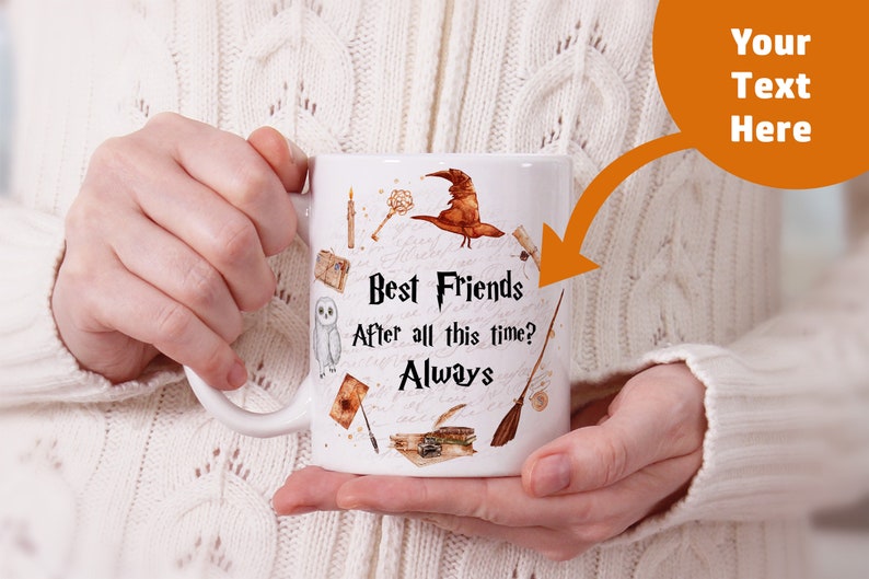 Valentine's Day Wizard Personalized Mug for friends girlfriend boyfried, HP mug, Custom wizard mug, best friends mug Magic love image 4