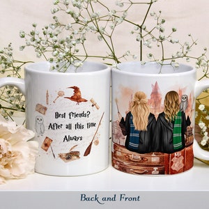 Valentine's Day Wizard Personalized Mug for friends girlfriend boyfried, HP mug, Custom wizard mug, best friends mug Magic love image 3