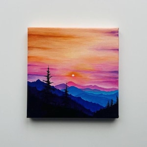 Whispers of Twilight - Original 20x20 Acrylic Painting