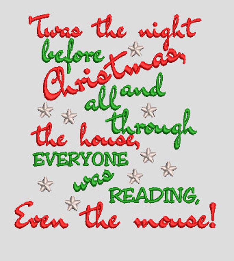 Twas the Night Before Christmas Saying Digital File Etsy
