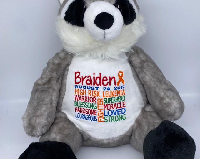 Leukemia Warrior Pet Personalized Warrior Pet, Stuffed Animal Etsy