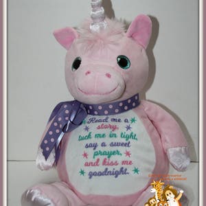 Sweet Dreams Unicorn Stuffed - Read me a story, tuck me in tight