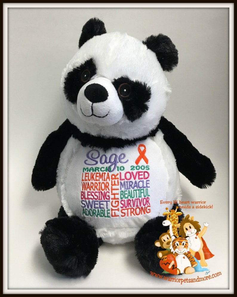 Leukemia Warrior Pet personalized Warrior Pet stuffed Etsy