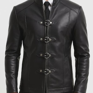 Giubbotto bomber in pelle con toppa a croce gotica / Streetwear punk rock fatto a mano